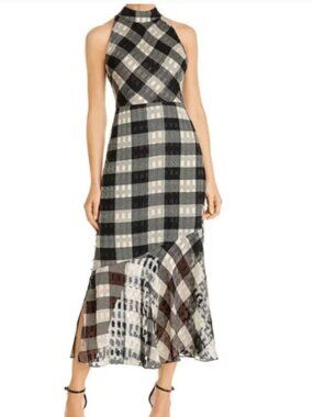 Sam Edelman Midi Maxi Dress Size 4 Asymmetric Cocktail Party Date Night